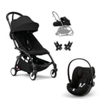 Stokke® YOYO³ 2 i 1 Barnvagn Black inkl. cybex GOLD Cloud G babyskydd i-Size Magic Black