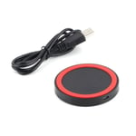 Wireless Qi Chargeur Charging Pad Mat Ou Récepteur Pour Iphone Ou Samsung Rouge