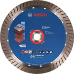 Bosch Professional 1x Disque à Tronçonner Diamanté EXPERT MultiMaterial Turbo (pour Béton, Brique, Tuiles, Pierre tendre, Ø 230 x 22,23 mm, Accessoire Meuleuse Angulaire)
