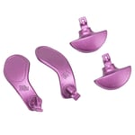 (Purple)4 Pcs Game Controller Back Paddles Metal Back Buttons For PS5 Edge