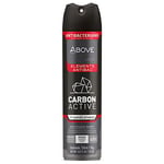ABOVE 48 Hours Element Antiperspirant Deodorant Spray, Carbon Active, 3.17 oz - Deodorant for Men - Mint, Mandarin, and Orange Notes - Stain-Free