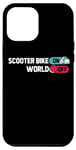 Coque pour iPhone 14 Pro Max Trotinette Scooter Moto Motard - Patinette Mobylette