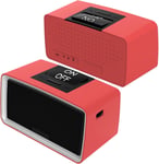Hamiltion-Lecteur De Musique Simple Pour Les Personnes Âgées, Lecteur De Livres Audio Facile Avec Carte Tf 32Gb Et Lecteur De Cartes Pour La Démence, L'Alzheimer, Les Malvoyants (Rouge)