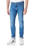Lee Men's Luke Tapered Jeans, Blue Shadow Mid, 33W / 32L