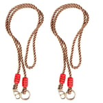 Corde de balançoire en nylon réglable, corde de mousqueton de balançoire en corde d'arbre pour enfants utilisée pour les balançoires, les hamacs, les