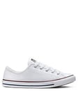 Converse Chuck Taylor All Star Dainty Canvas Ox Plimsolls - White, White, Size 5, Women