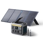 Anker SOLIX C800 Plus Portable Battery with Camping Light + 100w 625 Solar Panel
