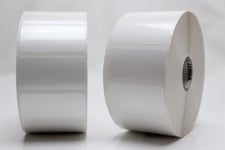 "Etiketter, Rulle, TT, Plast, Zebra Z-Ultimate 3000T, 51x32Ø25,4 mm, 2100 st/rull"
