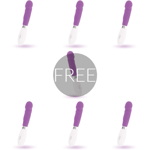 GLOSSY PAUL VIBRATOR PURPLE 6+1 FREE