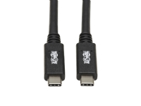 Tripp Lite U420-20N-G2-5A, 0,5 m, USB C, USB C, USB 3.2 Gen 2 (3.1 Gen 2), 10000 Mbit/s, Svart