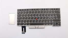 Lenovo ThinkPad T480s L380 L390 E480 E490 Keyboard Nordic Silver 01YN459