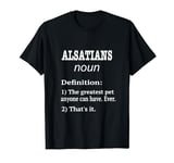 Alsatian Dogs Funny Fake Definition Design For Dog Lovers T-Shirt