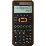 Sharp EL-W531 XG Calculatrice scolaire orange Ecran: 12 solaire, à pile(s) (l x H x P) 79.6 x 15.5 x 161.5 mm