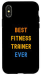 Coque pour iPhone X/XS Meilleur entraîneur de fitness apprécié