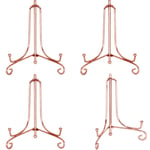 4 Inch Rose Gold Iron Plate stand Holder Easel Display stand for Plate，Picture，Photo and more,4 pcs.