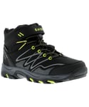 Hi-Tec Blackout Boys Waterproof Walking Boots Black - Size UK 5
