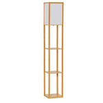 4 Tier Floor Lamp Standing Lamp with Storage Shelf for Home Office