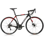 Wizard Bikes Lighting 3.3 Disc Sora Road Bike - Black / Red White 51cm Black/Red/White