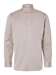 SELETED HOMME Men's Slhslimethan Shirt Ls Classic Noos, Pure Cashmere, M