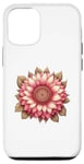 Coque pour iPhone 13 Pro Rose Tournesol d'été Fleurs de soleil Floral
