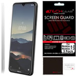 TECHGEAR [3 Pack] Screen Protectors for Nokia 6.2, CLEAR LCD Film Screen Protectors Cover Guards Compatible with Nokia 6.2