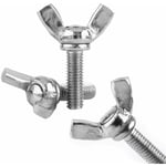 25 st vingmutter M6 X25 mm vingsskruv med metrisk bult 304 rostfritt