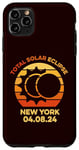iPhone 11 Pro Max 2024 Solar Eclipse New York Trip NY Path Of Totality April 8 Case