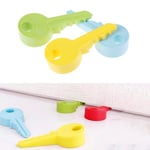 1pc Rubber Door Stopper Key Style Home Finger Safety Protection Green