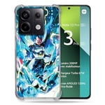 Cokitec Coque Renforcée pour Xiaomi Redmi Note 13 Pro 5G Manga Dragon Ball Vegeta Bleu