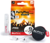 Alpine PartyPlug Pro Natural - Öronproppar, transparenta, inkl. rengöring, 1 par