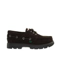 Kickers Lennon Boat Mens Dark Brown Shoes Leather (archived) - Size UK 4
