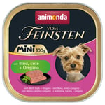 Animonda vom Feinsten Adult Mini 32 x 100 g - Nötkött, anka & oregano