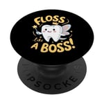 Floss Like a Boss Cute Tooth Fairy Amusant pour les enfants PopSockets PopGrip Interchangeable