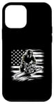 iPhone 12 mini Chainsaw Woodcutting American Flag USA Flag Case