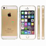 iPhone 5/5S/5SE - Skyddande Silikonskal (FLOVEME) Transparent/Genomskinlig