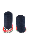FALKE Unisex Kids Colour Block K HP Cotton Grips On Sole 1 Pair Grip socks, Blue (Navy Blue Melange 6490), 9-11.5
