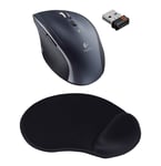 Logitech Wireless Mouse M705 Noir + T'nB Tapis de Souris Ergo-Design noir