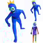 Rainbow Friends Cosplaydräkt för Barn, Unisex, 4-9 År, Halloween Jumpsuit Festkläder Present Multicolor 6-7 Years