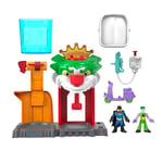 Imaginext Maison du Joker DC Super Friends Color Changers avec 2 figurines et accessoires à partir de 3 ans, HMX55