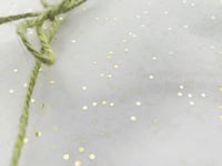 InsideMyNest Sparkly Glitter Gemstones Tissue Paper Sheets (30x20inches / 750x500mm) (Gold Glitter on WHITE, 100)