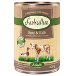 12 x 400 g Lukullus -koiranruoka: 10 + 2 kaupan päälle! - Adult ankka & vasikka (viljaton)