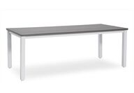 Hillerstorp Arlöv-ulkoruokapöytä, 200*90 cm, harmaa-valkoinen