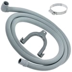 Drain Hose for MIDEA HADEN HISENSE Washing Machine Washer Dryer 2.5m 90° + Clip