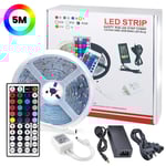 5 Meter - LED-Strip Lights med RGB / Ljusslinga / LED-list multifärg