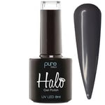 Halo Gel Nails LED/UV Halo Gel Polish Collection - Charcoal Grey 8ml (N2813)