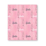 Barbie Couverture Polaire sous Licence Officielle | Pose Tendance Rose | Motif Figurines | Couette Chaude Super Douce au Toucher | Parfaite pour la Maison, la Chambre, Les Voyages, Les soirées Pyjama