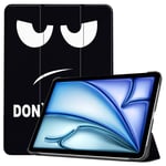iPad Air 13" 2024/2025 Fodral med tryck - Don't Touch Me