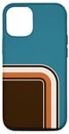 Coque pour iPhone 13 Téléphone Kandy Moderne Abstrait Cool Insolite Turquoise BrunCream
