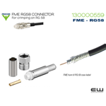 Procom FME-HUNN til RG58 Low Loss Coax kabel (FME-RG58)