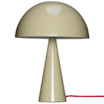 Hübsch Mush Mini Bordlampe, Sand/Rød Rød Jern